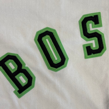 90's NIKE BOSTON ベースボールシャツ 半袖シャツ 白 (L)/B2347S-SO