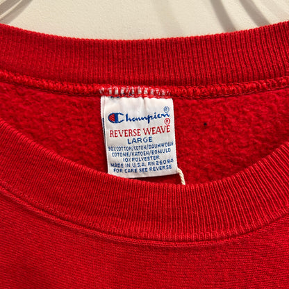90's Champion Reverse weave リバースウィーブ "Quince Orchard" カレッジスウェット 赤 (L)/C0679S-SO