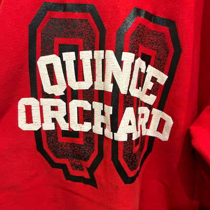 90's Champion Reverse weave リバースウィーブ "Quince Orchard" カレッジスウェット 赤 (L)/C0679S-SO