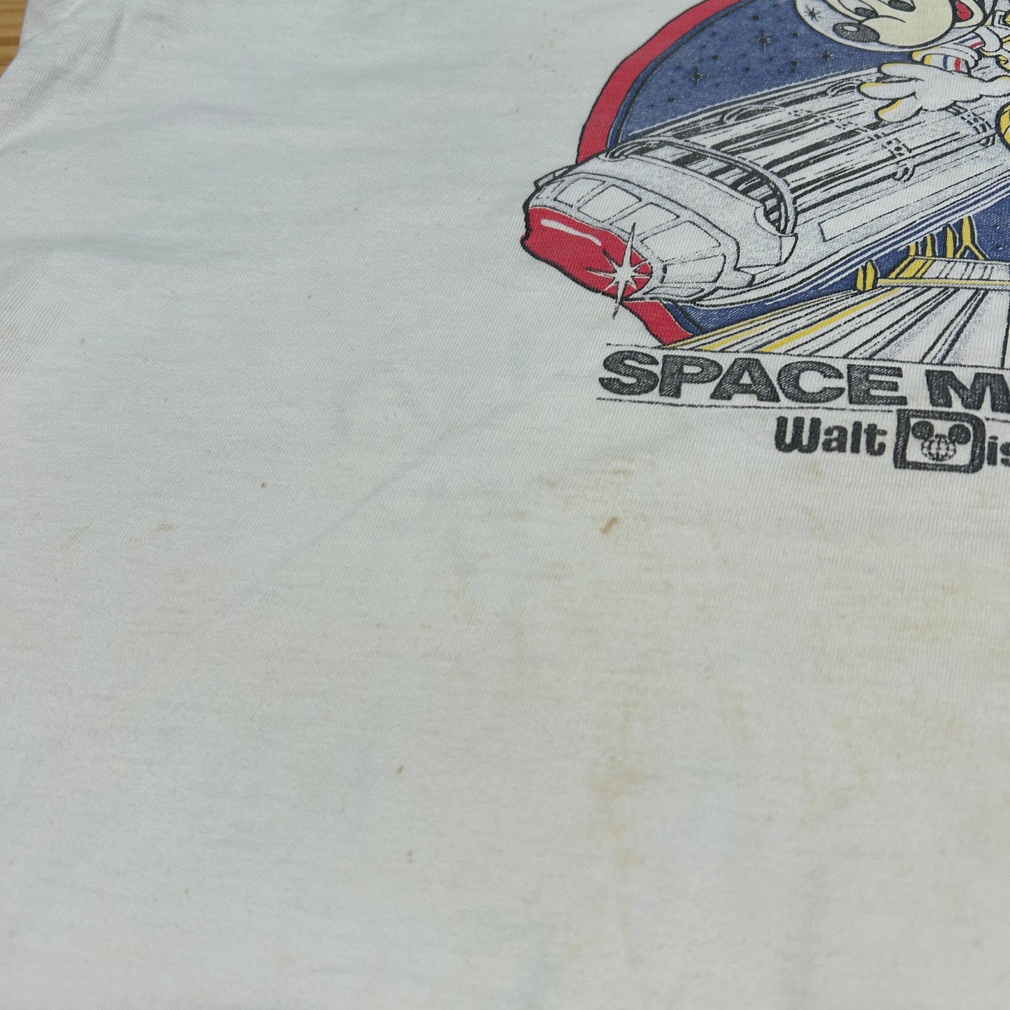 80's DISNEY SPACE MOUNTAIN MICKEY MOUSE ディズニー スペースマウンテン ミッキー Tシャツ (L)/B2735T-SO