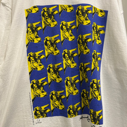 "お客様お問合せ商品" 90's te Neues アンディー・ウォーホル "Cow" アートTシャツ 白 (XL)/C0687S-SO