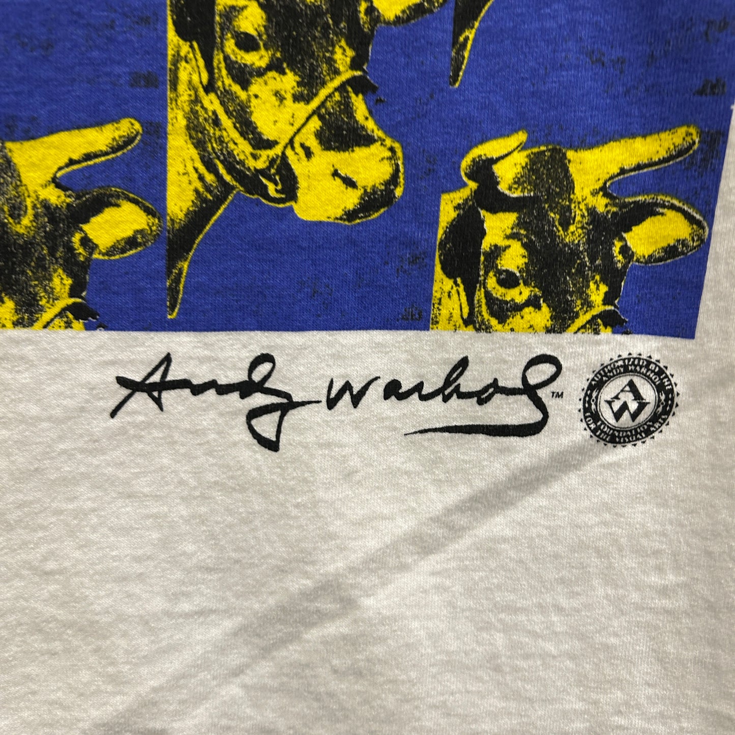 "お客様お問合せ商品" 90's te Neues アンディー・ウォーホル "Cow" アートTシャツ 白 (XL)/C0687S-SO