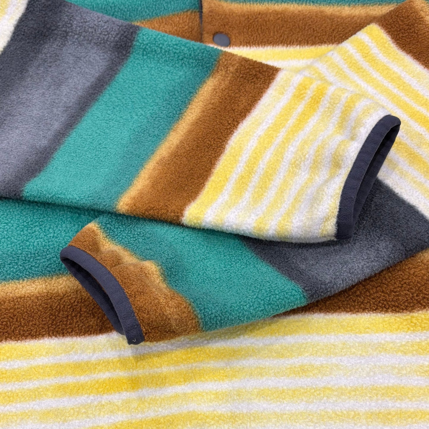 Patagonia パタゴニア スナップT マルチカラー フリース グリーンイエロー (S) /A9855F-SO