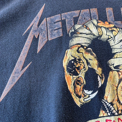 90's Metallica×Pushead メタリカ パスヘッド ”DON'T TRED ON ME" バンドTシャツ 黒(L)/C0300T-SO