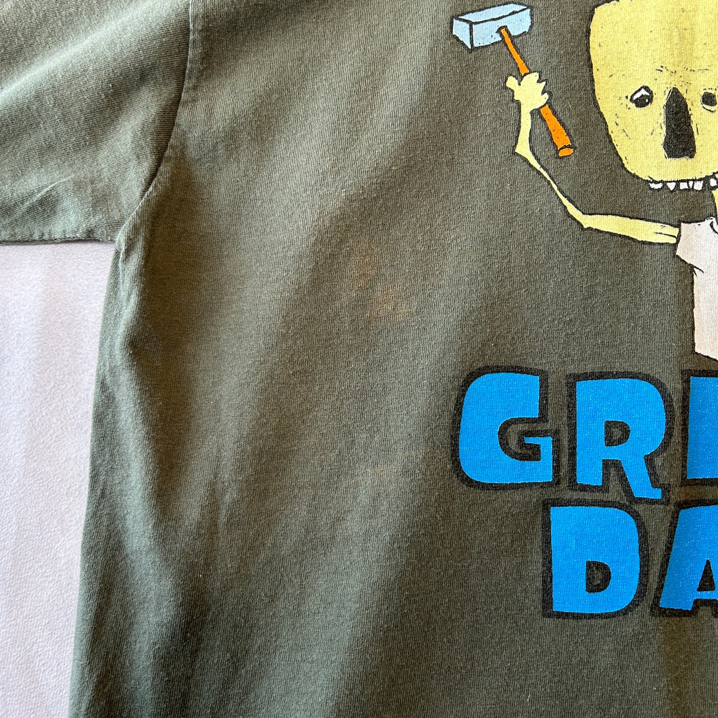 90's GRREN DAY グリーン・デイ ”NIMROD＂ Tシャツ ミュージックT giant オリーブ(L)/C0518T-SO