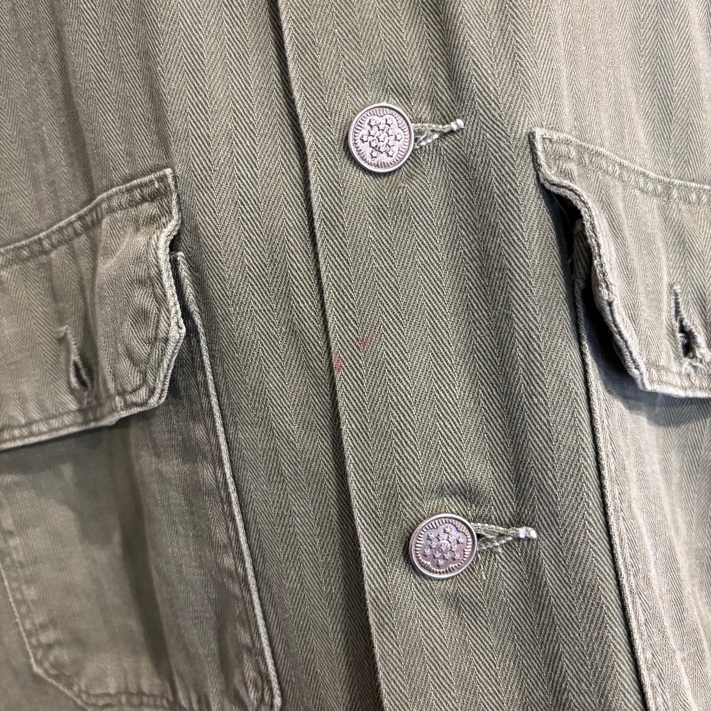 40's U.S.ARMY M-47 HBT Jacket １３スターボタン ミリタリー (about 40)/C1016SH-SO