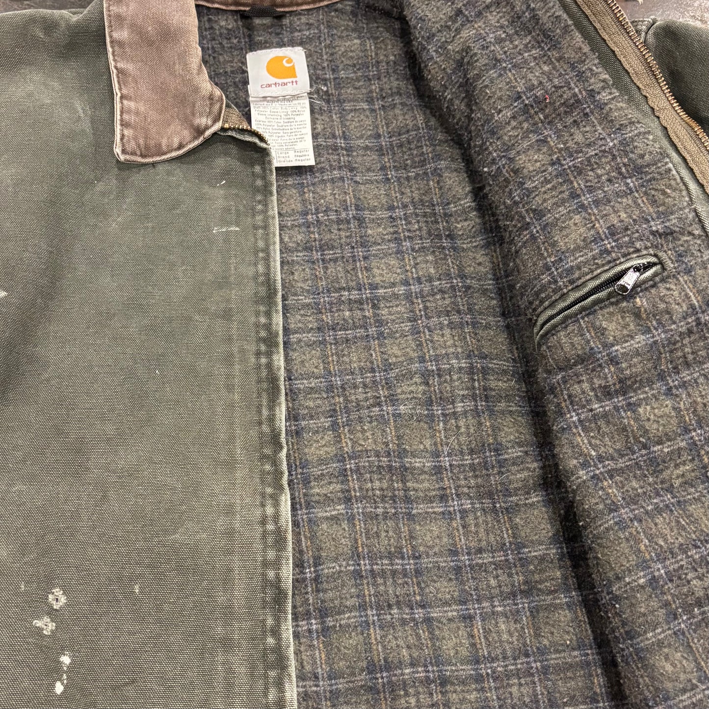 00's Carhartt カーハート デトロイトジャケット J97 MOS モスグリーン (L) /A9755J-SO