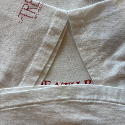 90's  Hanes DEATH BY Chocolate THE TRELLIS CAFE.RESTAURANT&GRILL 企業Tシャツ 白 XL/A3837T-SO