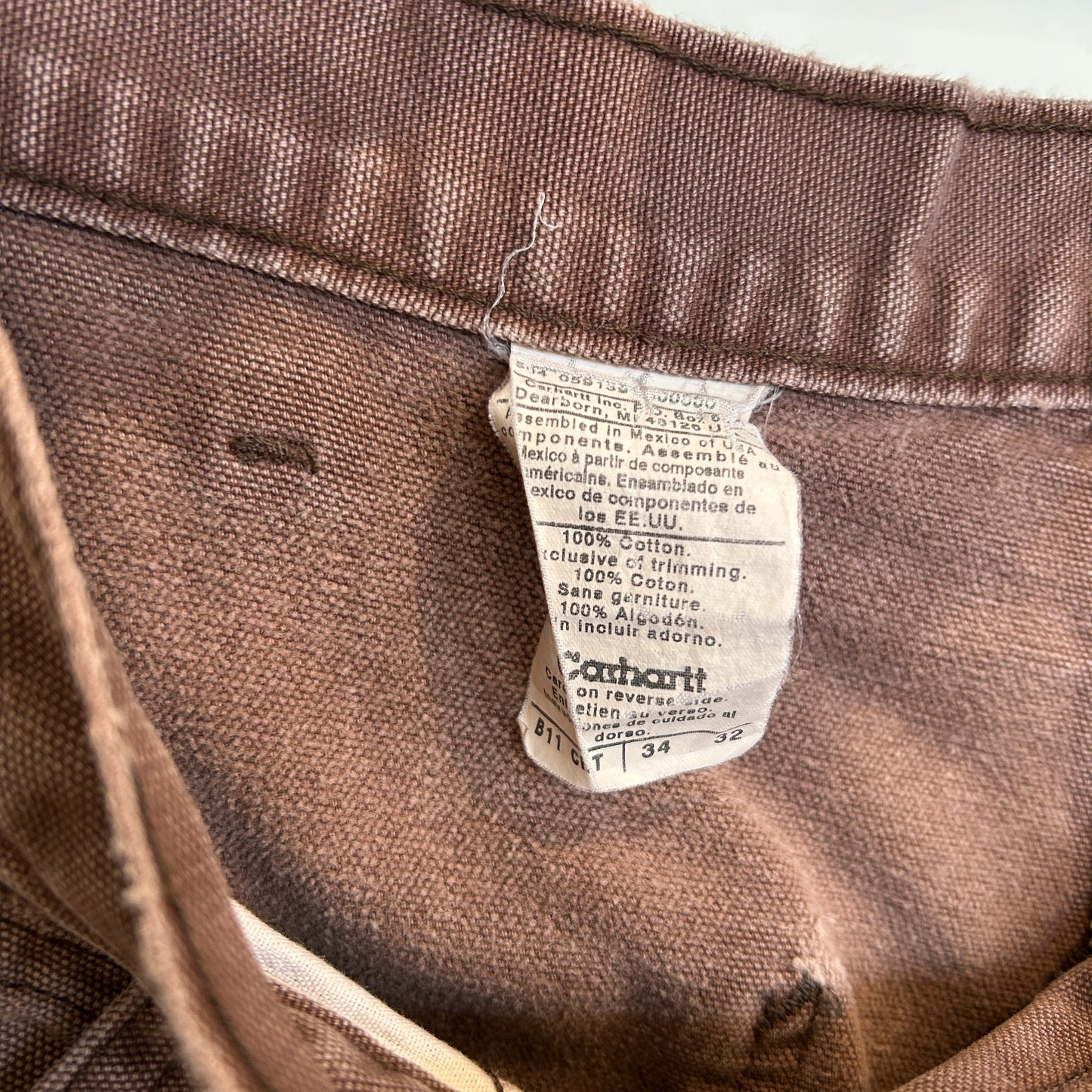 00's Carhartt カーハート シングルニー ダックパンツ B11 CHT (34×32)/B4033P-SO