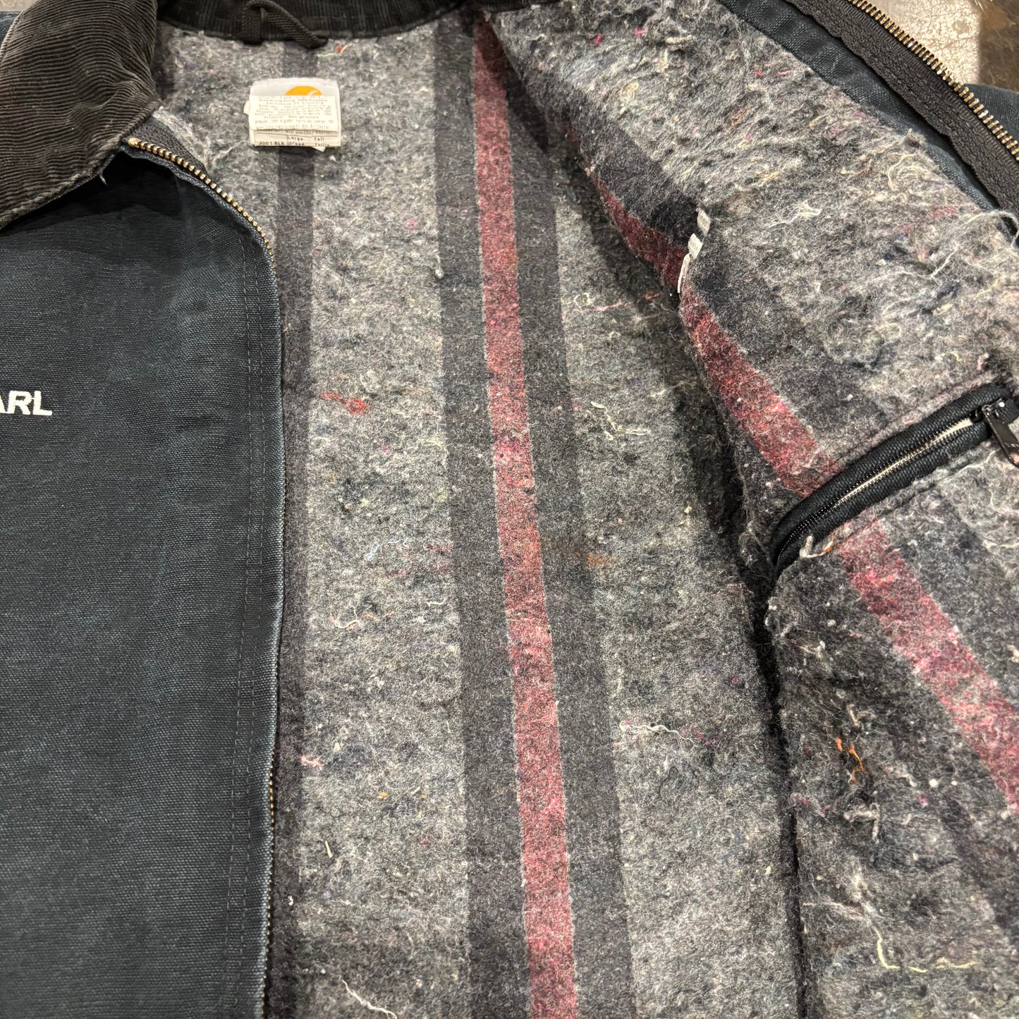 Carhartt カーハート デトロイトジャケット J001 BLK KARL USNR刺繍 ブラック (L) /A9796J-SO