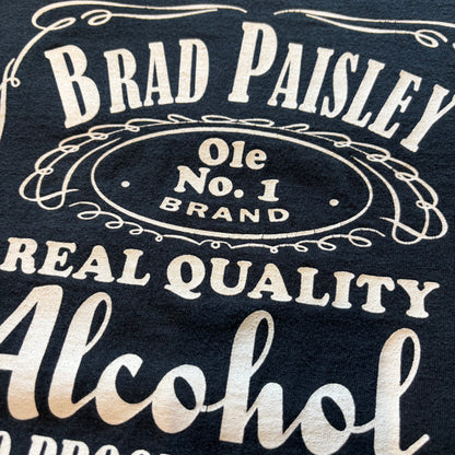 00's  GILDAN ブラッド・ペイズリー ALCOHOL ジャックダニエルパロディ Tシャツ 黒 XL/B1929T-SO