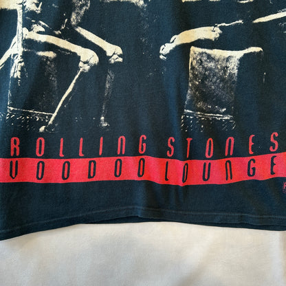 90's BROCKUM Rolling Stones ローリング・ストーンズ Voodoo Lounge ワールドツアーTシャツ バンドT (XL)/C0516T-0SO