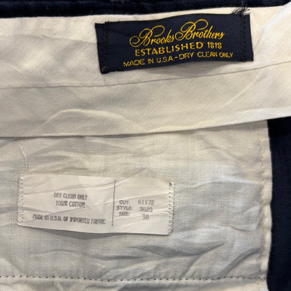90's Brooks Brothers ブルックスブラザーズ 2タック コーデュロイパンツ ネイビー (SIZE38) /A9090P-SO