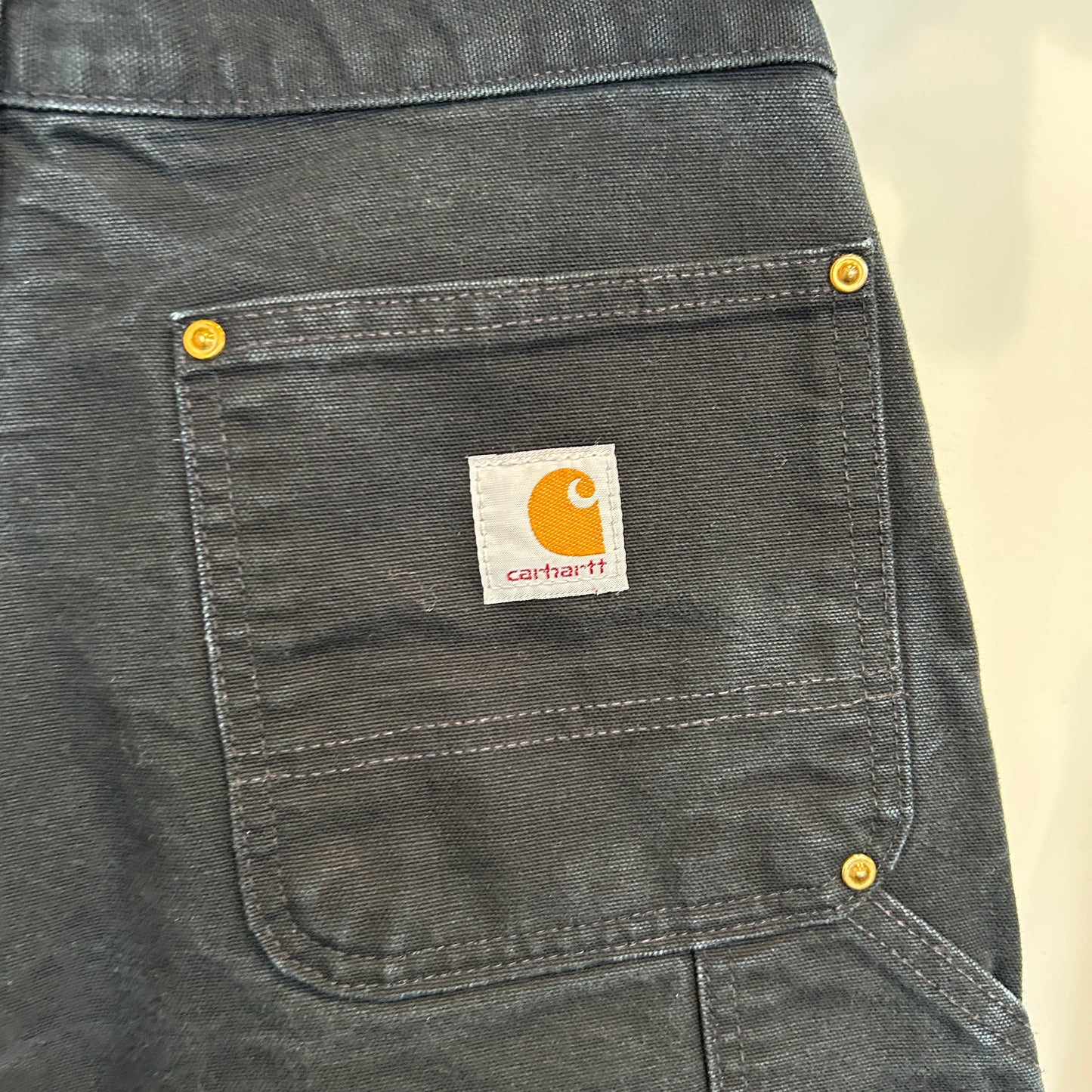 USA製 Carhartt カーハート ダブルニーパンツ B01-BLK (30×34)/B4032P-SO