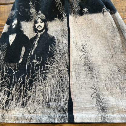 90's The Beatles ビートルズ AOP メンバーフォトTシャツ CRONIES 黒(XL)/A7341T-SO