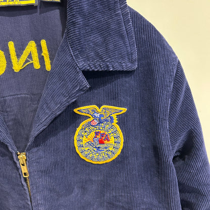 00's FFA ジャケット"ILLIONIS" 紺(40)/A9561J-SO