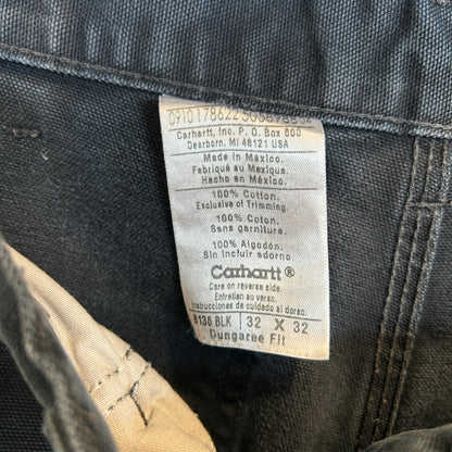00's Carhartt カーハート ダブルニーパンツ B136 BLK (32×32)/C1063P-SO
