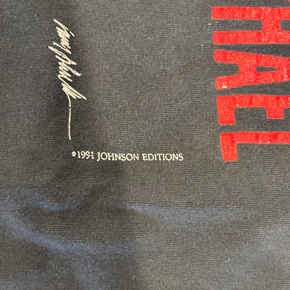 90's BELTON "I PLAYED AGAINST MICHAEL" マイケル・ジョーダン Tシャツ 黒 (XL)/A7282T-SO