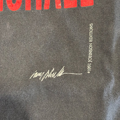 90's BELTON "I PLAYED AGAINST MICHAEL" マイケル・ジョーダン Tシャツ 黒 (XL)/A7282T-SO