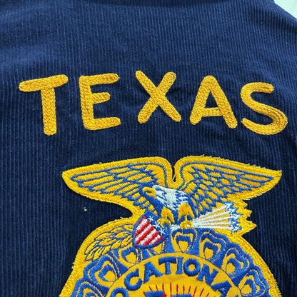 80's FFA ジャケット "TEXAS" コーデュロイ 紺(42)/A9564J-SO