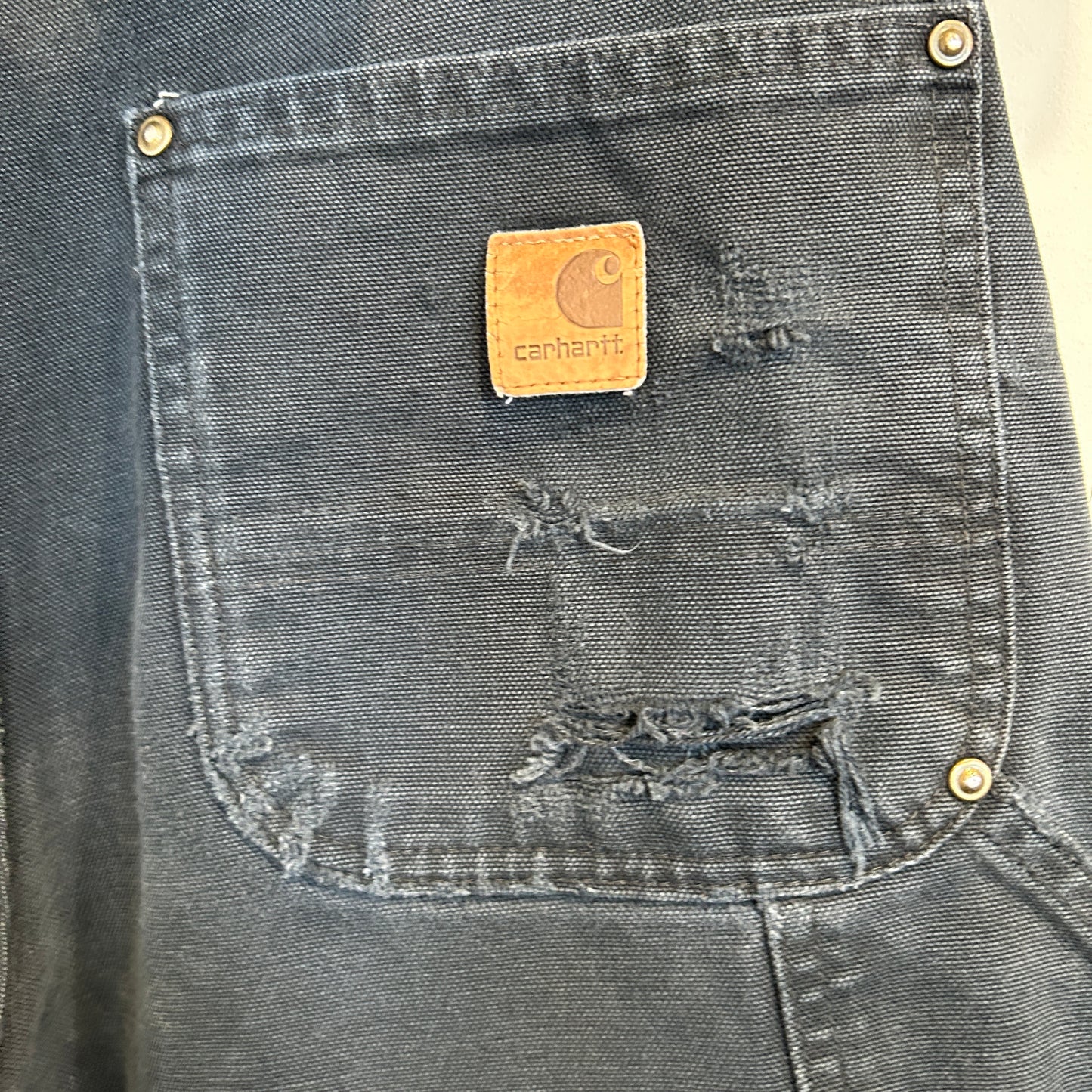 00's Carhartt カーハート ダブルニーパンツ B136 BLK (32×32)/C1063P-SO