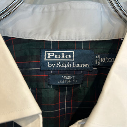 00's Polo by Ralph Lauren Custom Fit ラルフローレン タータンチェック 緑赤紺 (XXL)/A7517S-SO