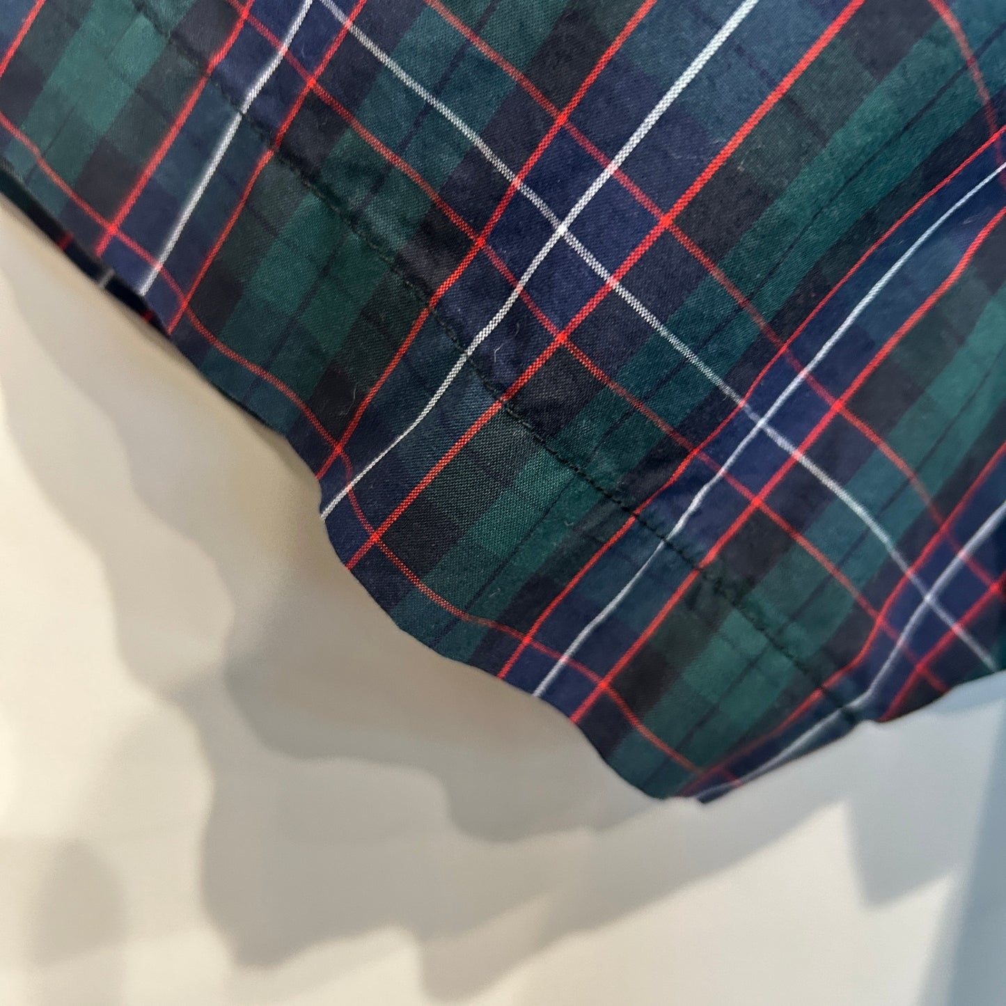 00's Polo by Ralph Lauren Custom Fit ラルフローレン タータンチェック 緑赤紺 (XXL)/A7517S-SO