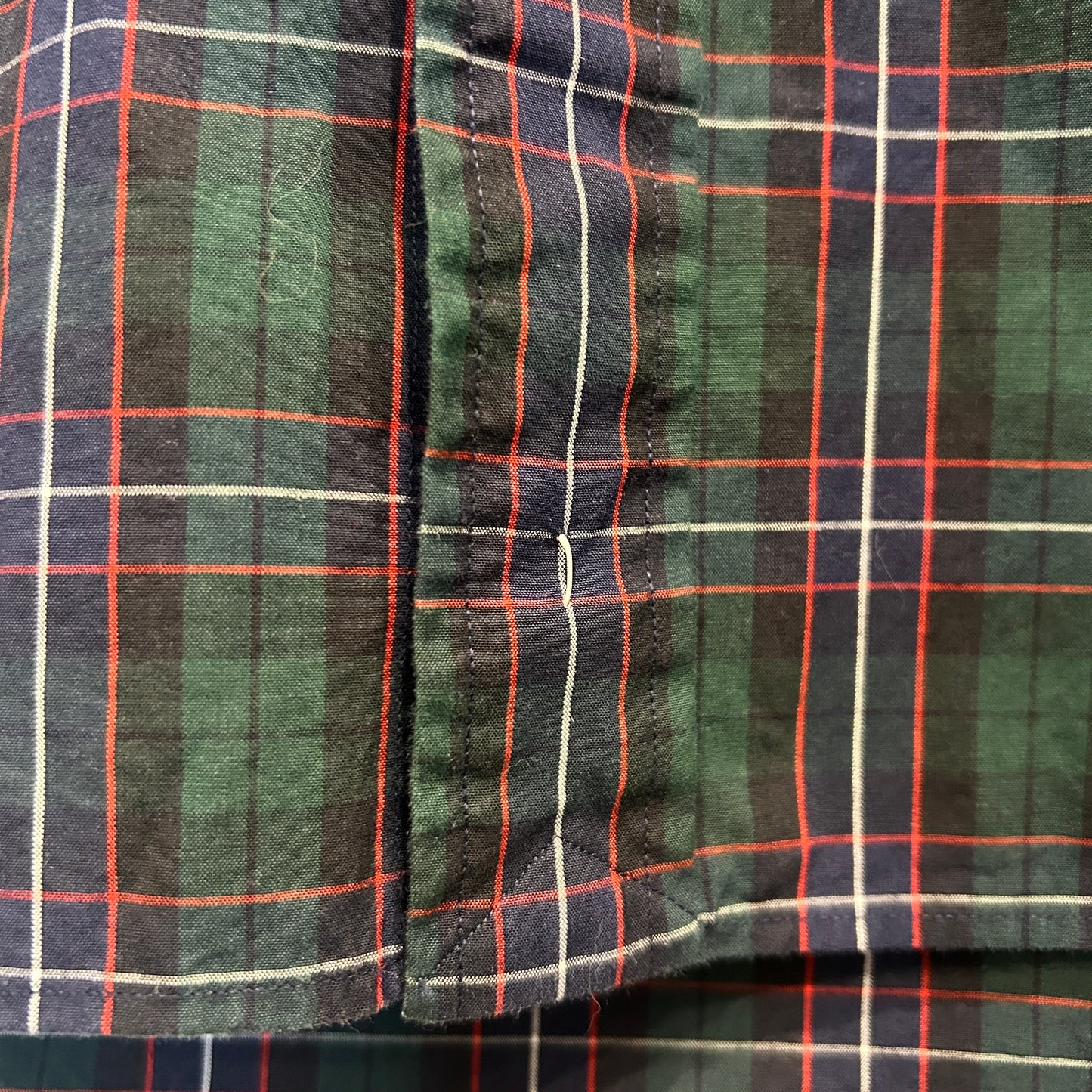 00's Polo by Ralph Lauren Custom Fit ラルフローレン タータンチェック 緑赤紺 (XXL)/A7517S-SO