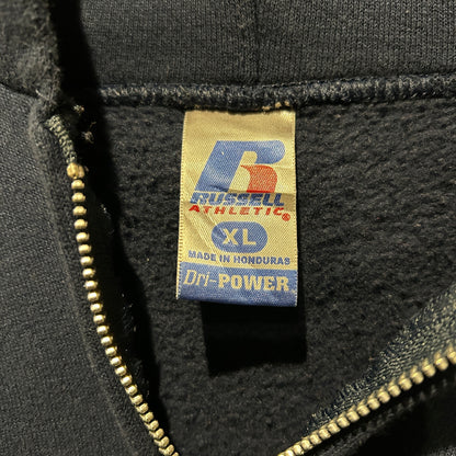 00's Russell ラッセル ジップアップフーディー スウェット パーカー 紺(XL)/A9565S-SO