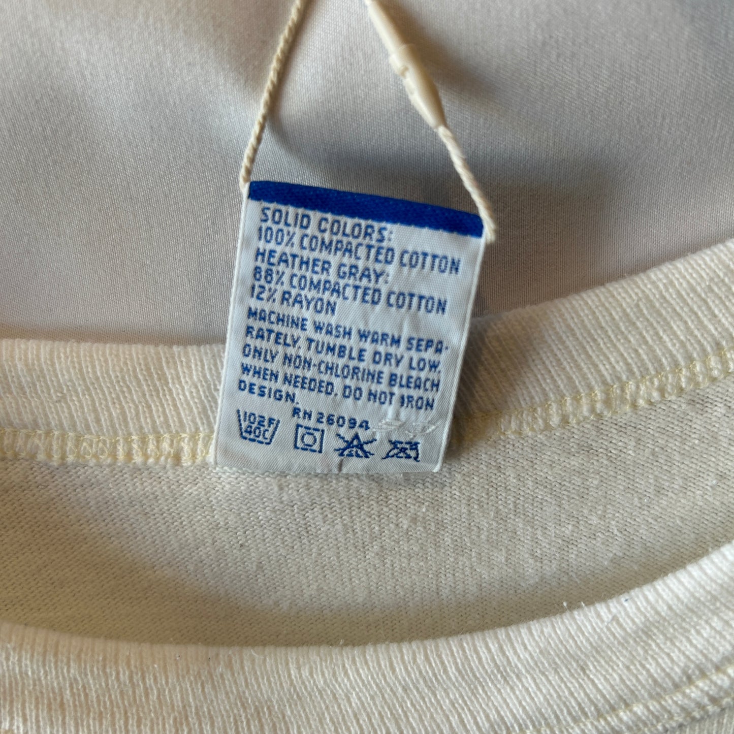 90's Champion スクリプトロゴプリントTシャツ 88/12 USA製 ホワイト(M)/A7471T-SO