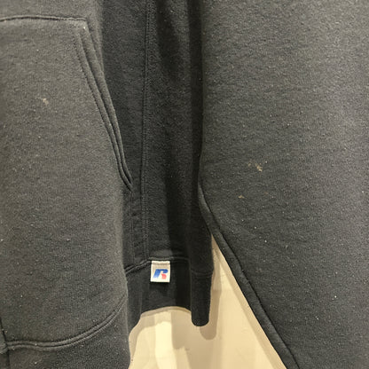 00's Russell ラッセル ジップアップフーディー スウェット パーカー 黒(M)/A8829S-SO