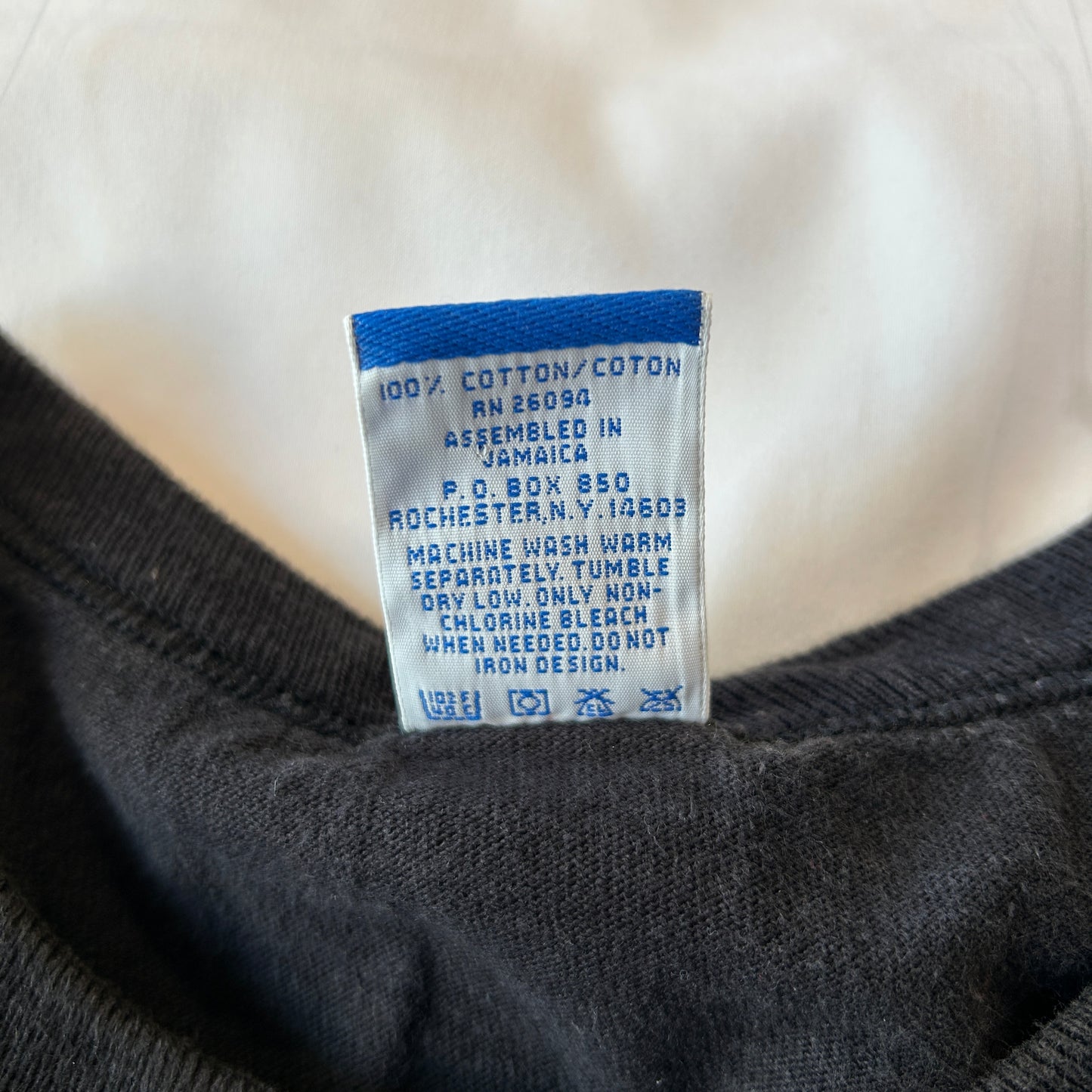 90's Champion 無地Tシャツ ブラック 目無し コットン100% (L)/A4106T-SO
