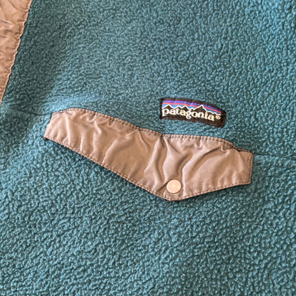 90's Patagonia パタゴニア スナップT フリース プルオーバー ターコイズブルー (L) /A9852F-SO