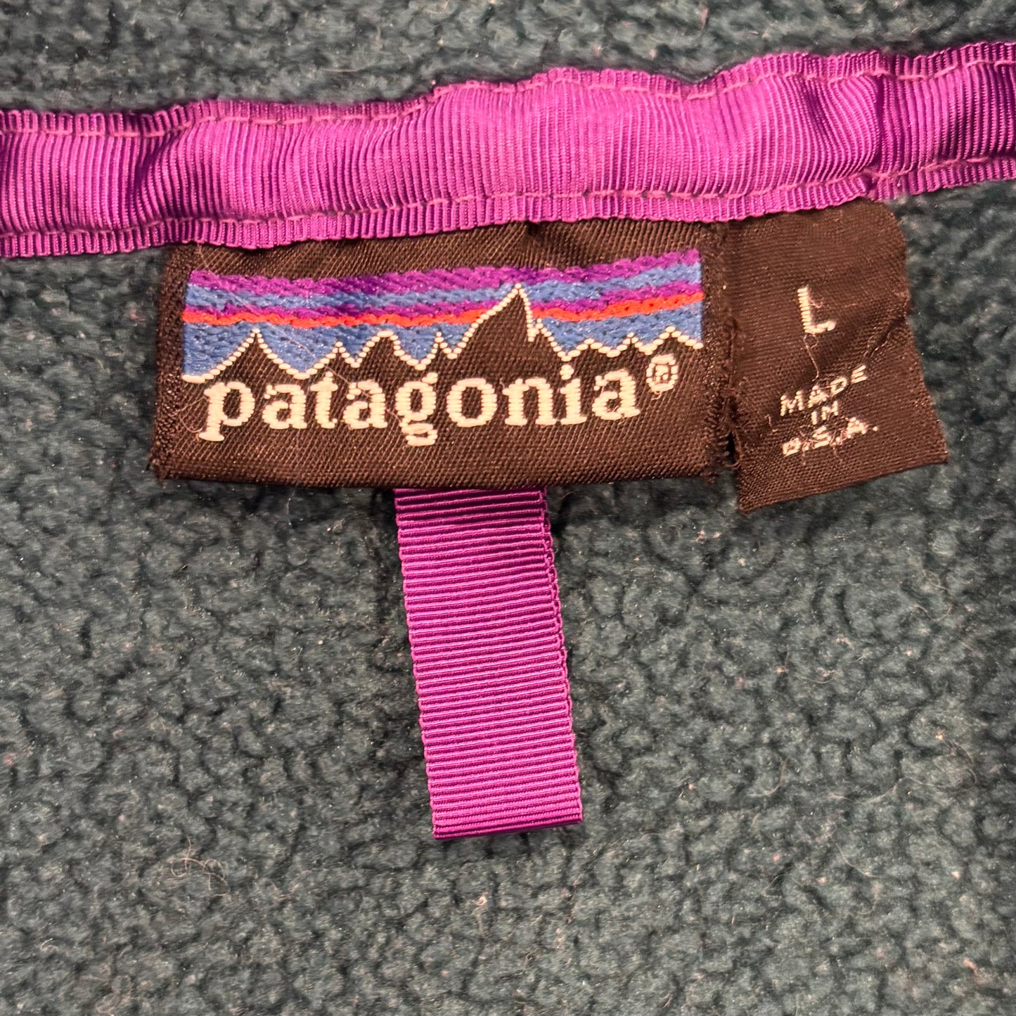 90's Patagonia パタゴニア スナップT フリース プルオーバー ターコイズブルー (L) /A9852F-SO