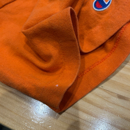90's champion 無地Tシャツ 目無し USA製 オレンジ(XL)/A2340T-SO