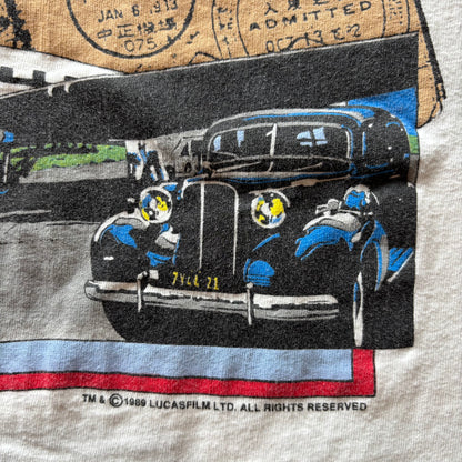 90's  Hanes  INDIANA JONES and the LAST CRUSADE インディ・ジョーンズ/最後の聖戦  ムービーTシャツ 白 M/A4065T-SO