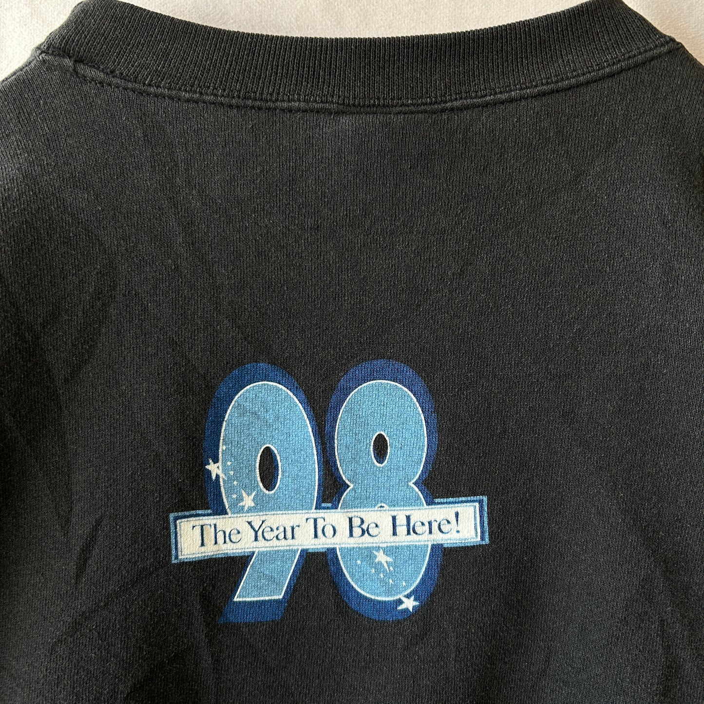 90's Walt Disney World  ミッキーマウス ファンタジア 98’ プリントスウェット 黒(XXL)/C0326S-SO