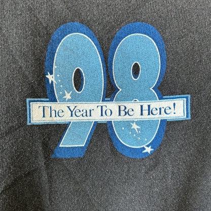 90's Walt Disney World  ミッキーマウス ファンタジア 98’ プリントスウェット 黒(XXL)/C0326S-SO
