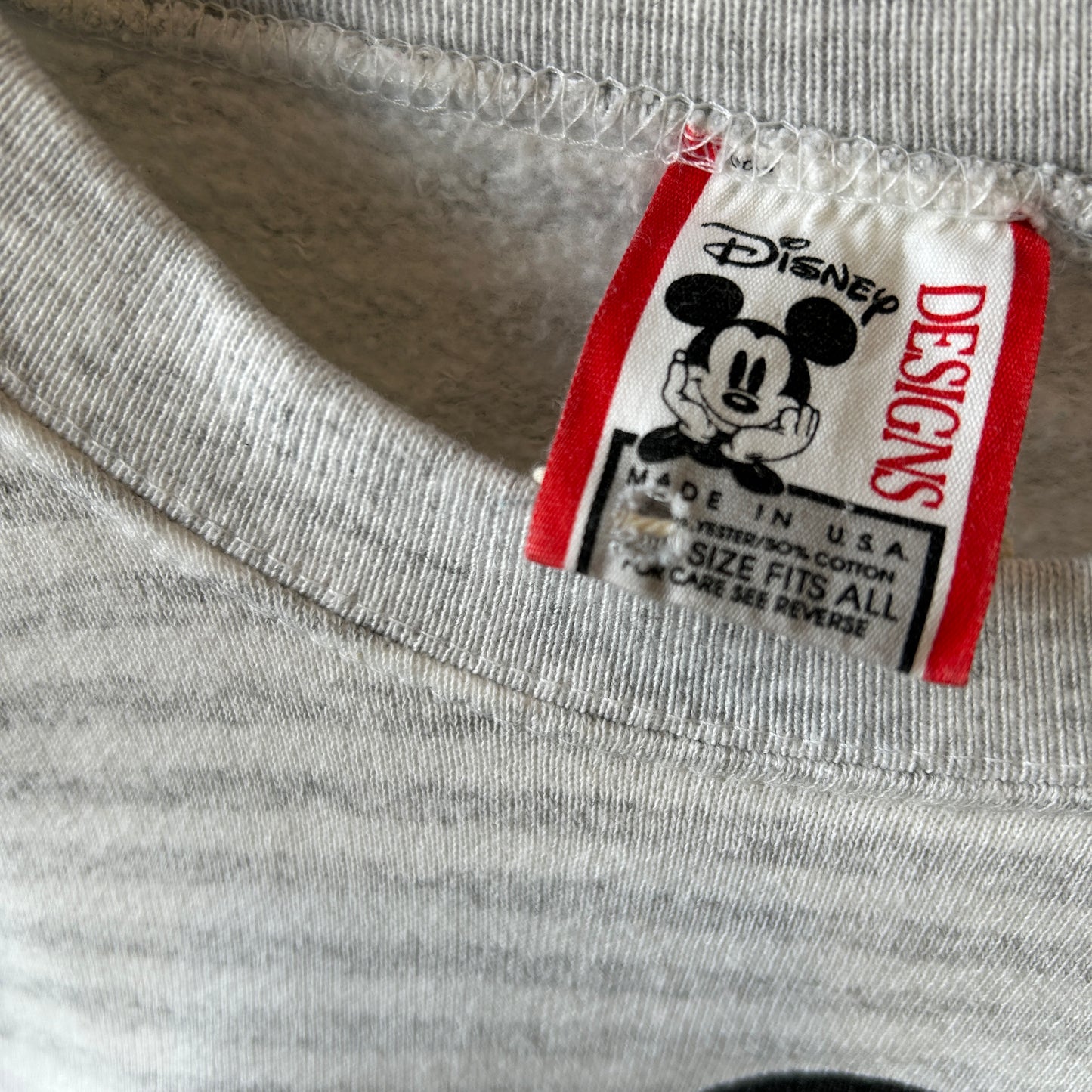 90's Disney Designs ディズニー ミッキーマウス 両面プリントボーダースウェット (One Size)/C0698S-SO