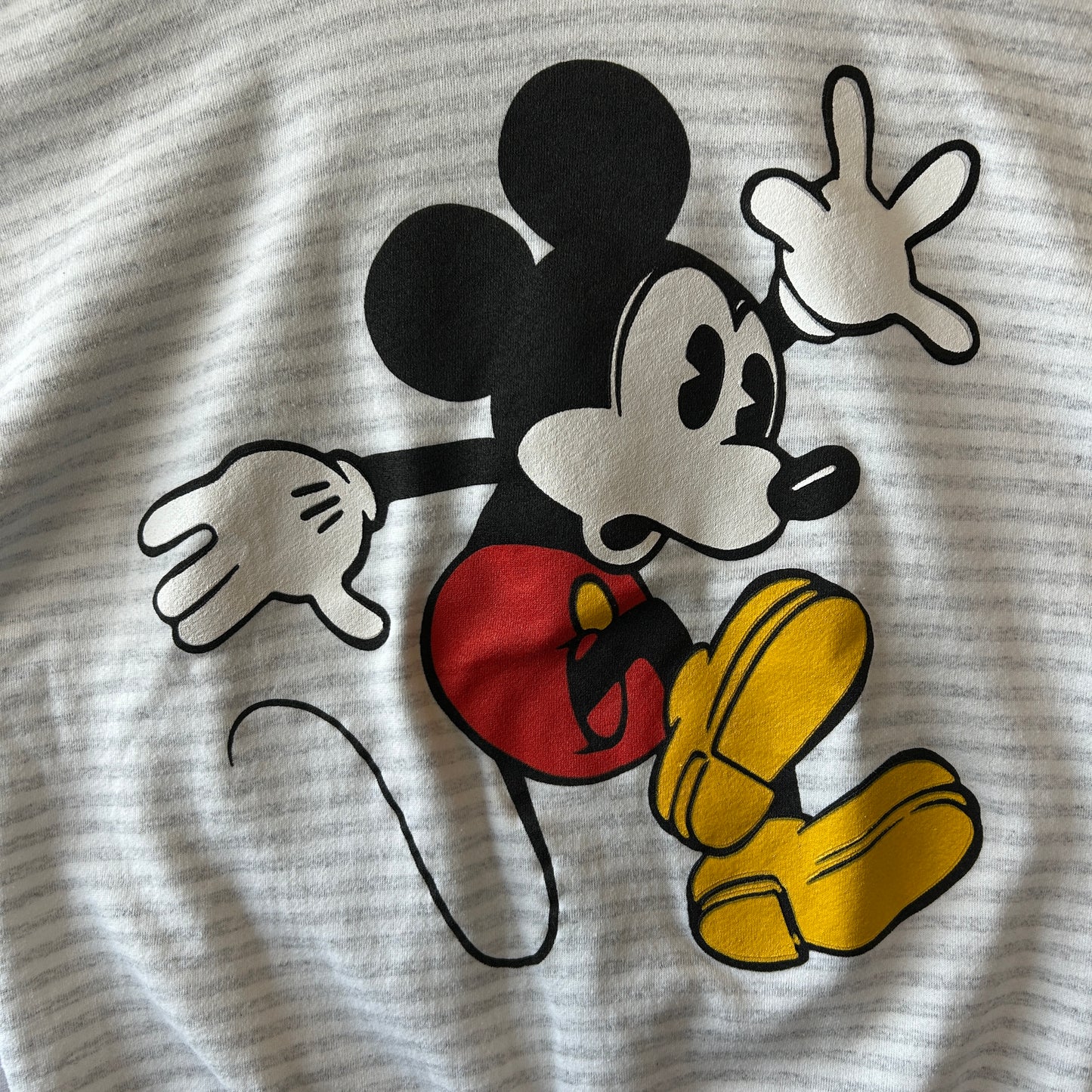 90's Disney Designs ディズニー ミッキーマウス 両面プリントボーダースウェット (One Size)/C0698S-SO