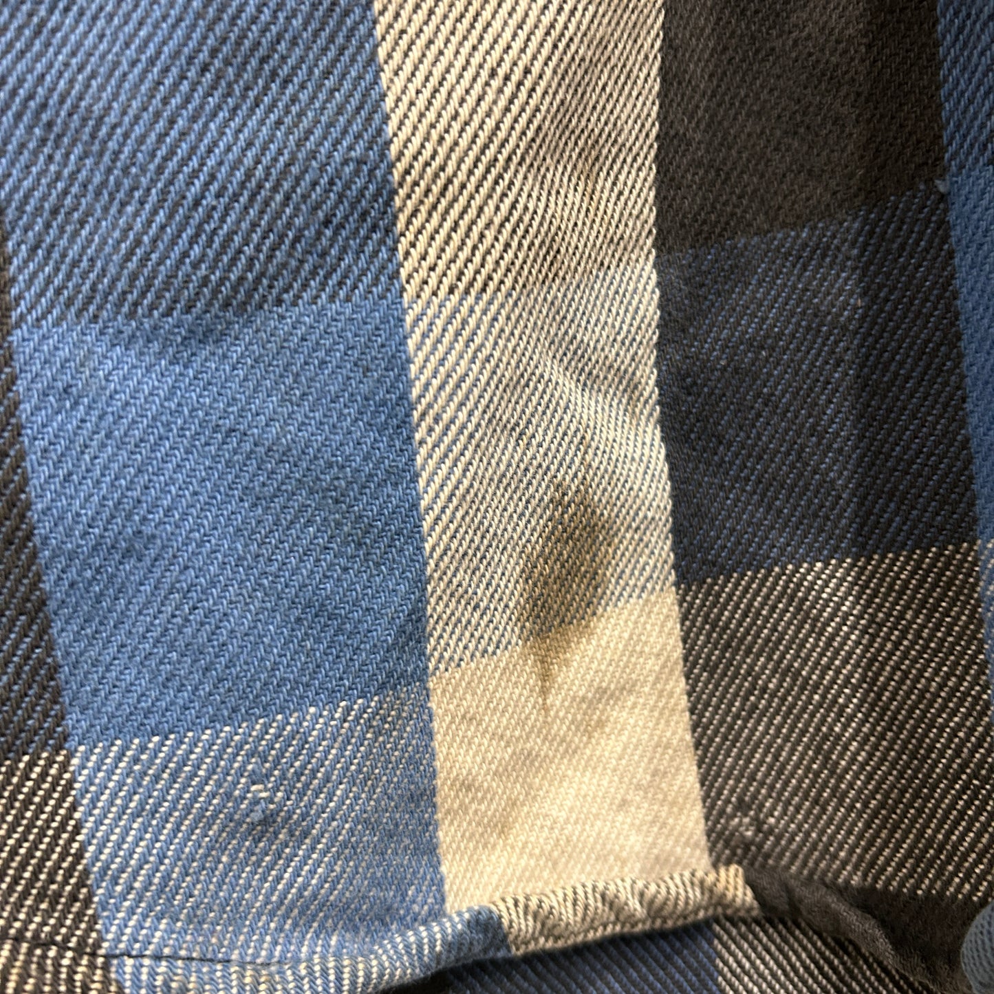 90's BIG MAC ネルシャツ ブロックチェック USA製 青白黒(L)/A8950SH-SO