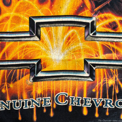 90's FRUIT OF THE LOOM American Made Legends Genuine Chevrolet シボレー ボウタイロゴTシャツ 黒 (M)/B2779T-SO