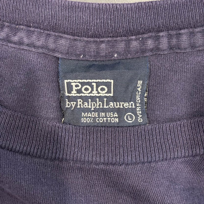 90's Polo Ralph Lauren ラルフローレン Tシャツ 紺 (L)/B2692T-SO