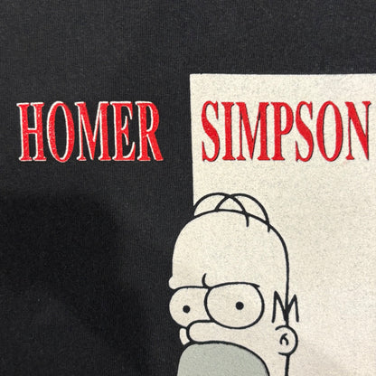 90's DELTA THE SIMPSON 映画”スカーフェイス”パロディー ホマー・シンプソン キャラクターTシャツ 黒 (XL)/B2727T-SO
