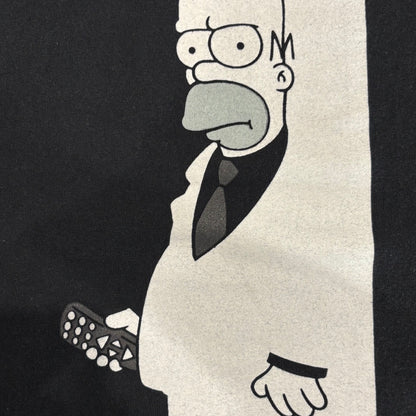 90's DELTA THE SIMPSON 映画”スカーフェイス”パロディー ホマー・シンプソン キャラクターTシャツ 黒 (XL)/B2727T-SO