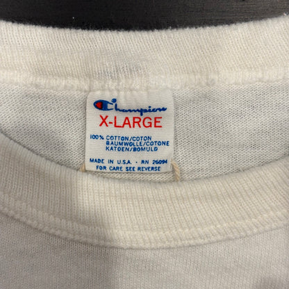 80's champion PRINCETON プリンストン大学 カレッジTシャツ 白 (XL)/A3993T-SO
