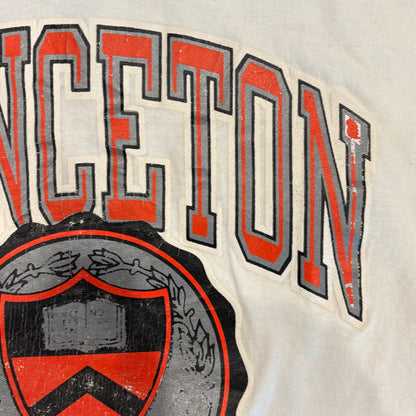 80's champion PRINCETON プリンストン大学 カレッジTシャツ 白 (XL)/A3993T-SO