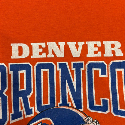 80's champion Denver Broncos Tシャツ オレンジ (L)/A6891T-SO
