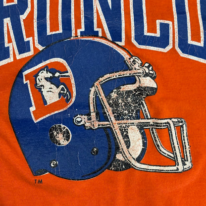 80's champion Denver Broncos Tシャツ オレンジ (L)/A6891T-SO