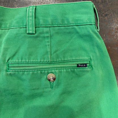 00's  Polo Ralph Lauren ショーツ ハーフパンツ 緑 (34)/A3906P-SO
